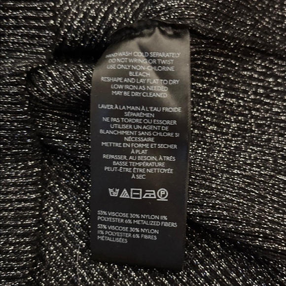 NWT Anthropologie Black Ruffle sleeveless sweater top - Picture 9 of 9